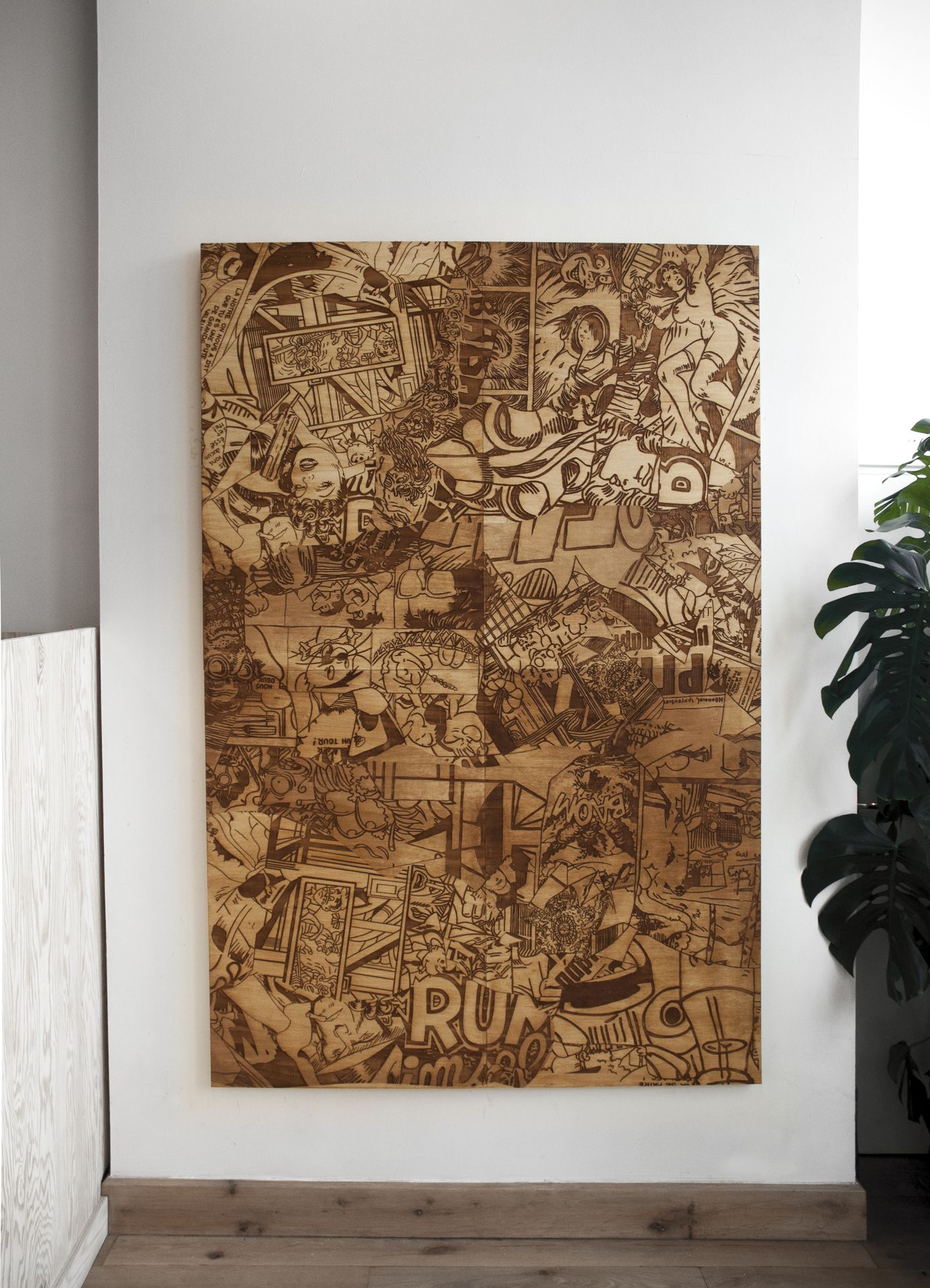 tableau personnalisé bois gravé