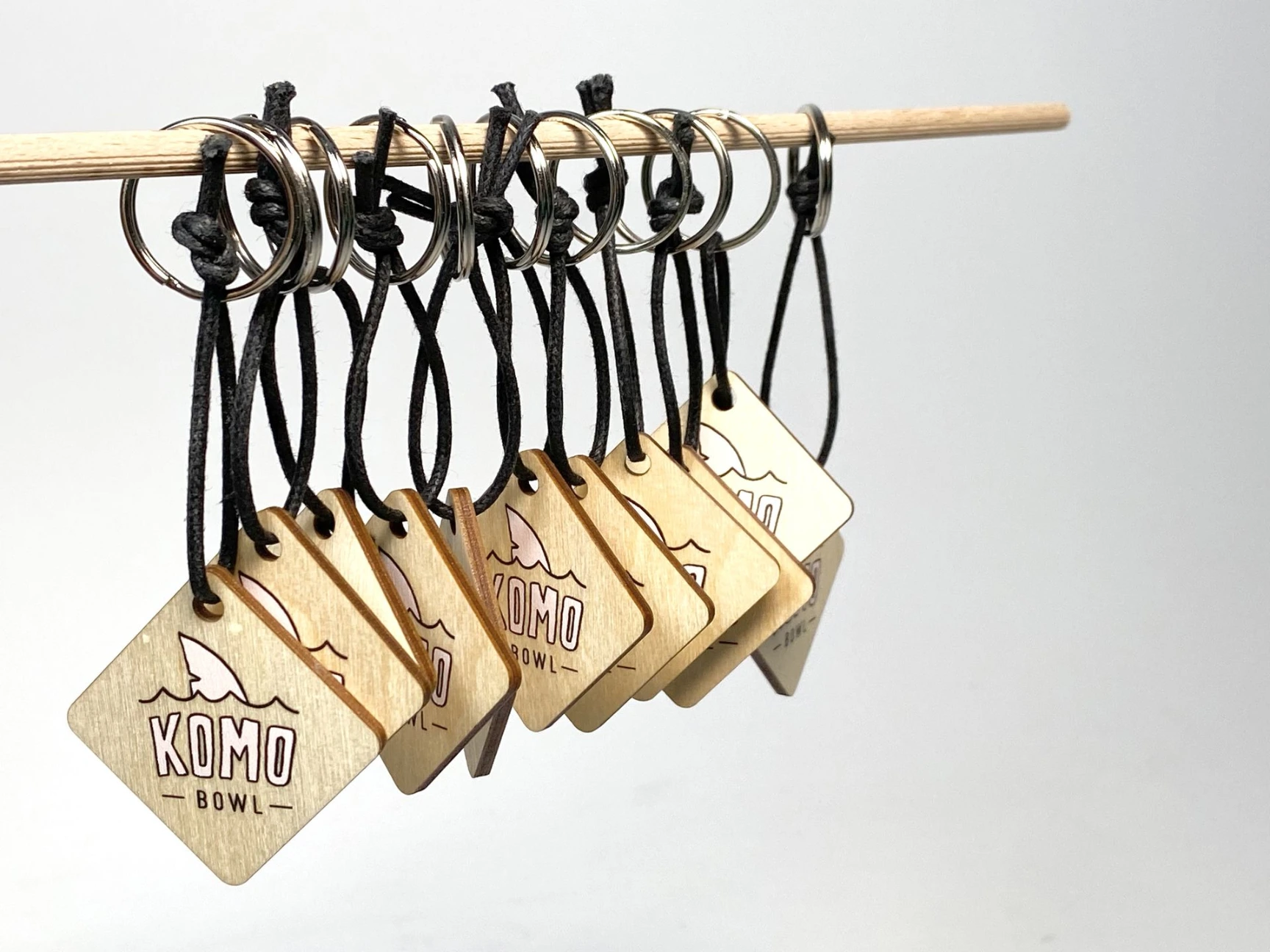 porte-clés bois imprimés