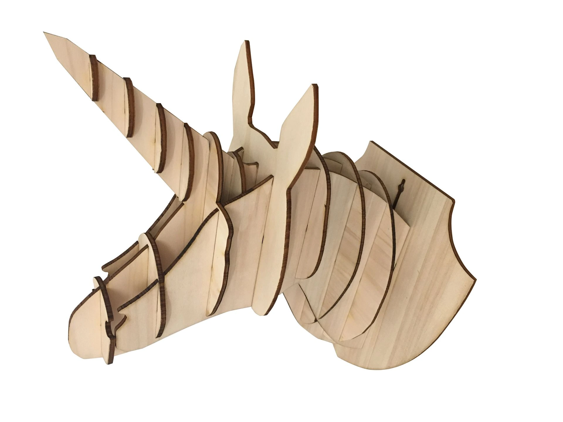maquette bois licorne
